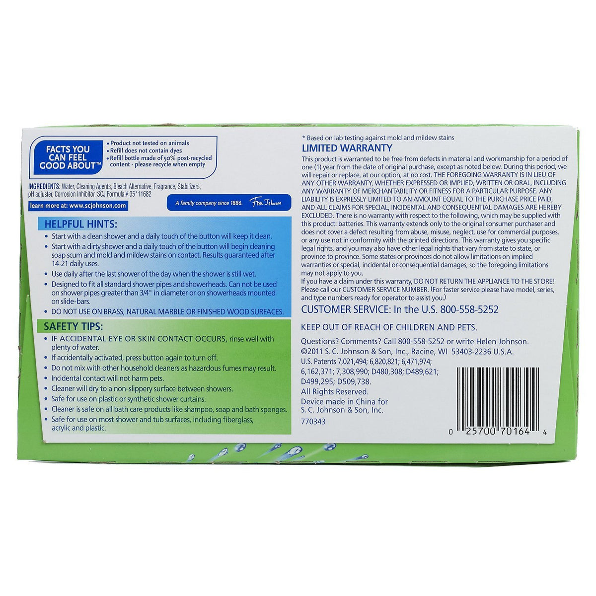 Automatic Shower Cleaner by Scrubbing Bubbles – 4 Count (Pack of 1), Pack of 12