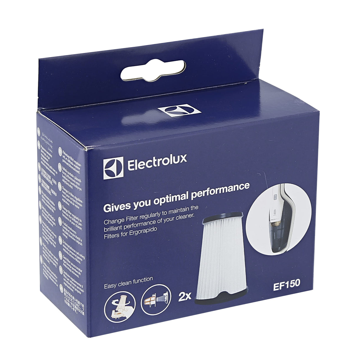 EF150 New Ultrapower Vacuum Cleaner Filters EUP82MG by Electrolux – Glas, Multi-coloured, Model 900168374