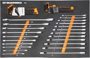 44 Pc 90T Combination Ratcheting Wrench & Hex Key Set by GEARWRENCH – Alloy Steel, Chrome, Model 86528