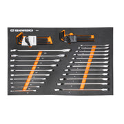 44 Pc 90T Combination Ratcheting Wrench & Hex Key Set by GEARWRENCH – Alloy Steel, Chrome, Model 86528