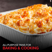Stock Your Home 50 Pack / Silver / Pans Disposable Cookware
