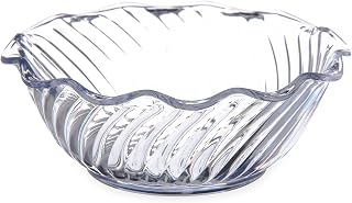 DINEX DXSWC1207 Tulip Bowl, 13 oz, 2.25" Height, 5.5" Width, 5.5" Length, SAN, Clear (Pack of 48)