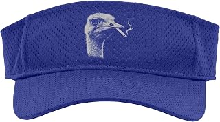 Funny Smoking Ostrich for Men Women Emu Smoking Cigarette Sport Sun Visor