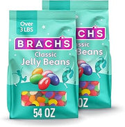 Brach's Classic Jelly Beans, Assorted Fruit Flavors, Bulk Bag, 54 oz, 2 Ct | Pineapple, lemon, lime, orange, strawberry, cherry, grape jelly beans, bulk, Easter, candy bowl, sharing