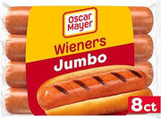 Kraft Oscar Mayer Hot Dogs, 8 ct Pack, Jumbo Weiners