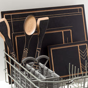 Frank Lloyd Wright Medium Cut & Serve Board - Dishwasher Safe Non-Toxic Made in the USA by Epicurean – 13.8"L x 9.8"W, Paper Composite, Slate/Natural, Model 555-14100201FLW
