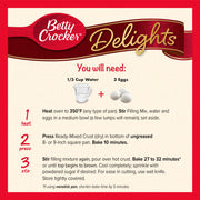 Betty Crocker Lemon Bars / 16.5 Ounce (Pack of 12) / 12 Cakes
