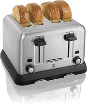 Proctor Silex Commercial 4 Slot Toaster - Extra-Wide 1 3/8-in Slots Will Easily accommodate Bagels, Waffles, and Artisan breads.,24850R