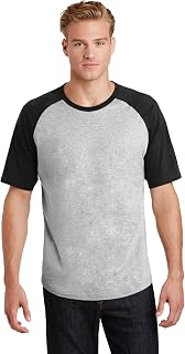 SPORT-TEK Sport Tek Short Sleeve Colorblock Raglan Jersey. T201