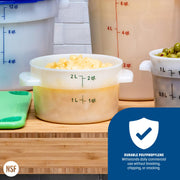 Carlisle FoodService Products 2 Quart (Pack of 1) / 1 / White Storage & Transport