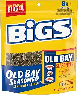 BIGS Sunflower Seeds, Old Bay Seasoned Flavor, 5.35 oz. (Pack of 12)