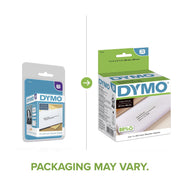 Authentic LW Mailing Address Labels for LabelWriter Label Printers by DYMO – 520 labels, Paper, White, Model 30572