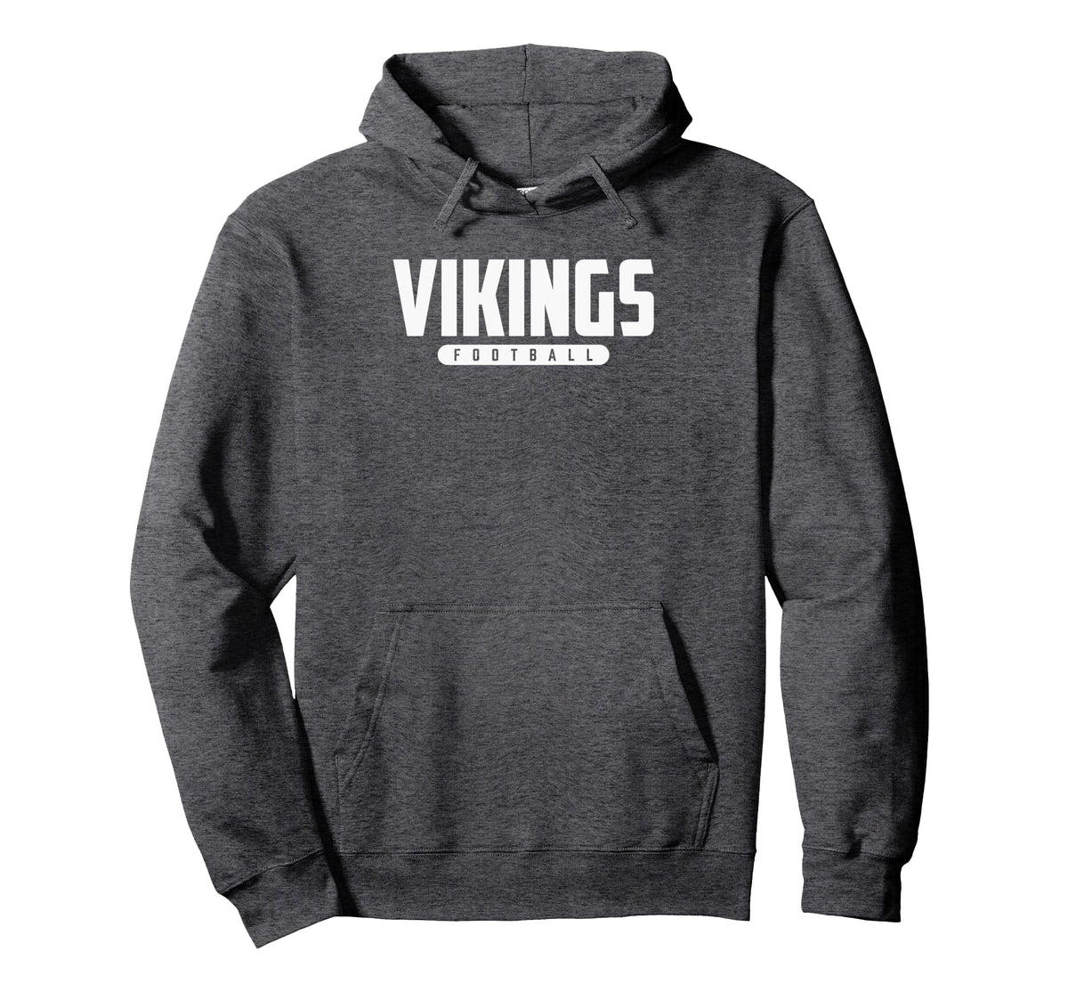 Curtis Vikings Football Pullover Hoodie by Curtis Vikings Official High School Gear – Polyester, Blue, Model 49W15GGKMSM