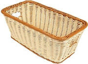 GET WB-1520-TT Rectangular Polyweave Bread Roll Serving Basket, 16" x 9", Multicolor