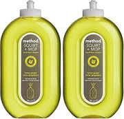 Method Squirt & Mop Hard Floor Cleaner - Lemon Ginger - 25 Fl Oz (Pack of 2)