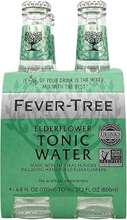 Fever-Tree Tonic Water Elderflower, 6.8 Fl Oz, 4 Pack