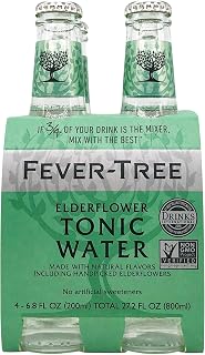 Fever-Tree Tonic Water Elderflower, 6.8 Fl Oz, 4 Pack