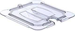 Carlisle FoodService Products 10311U07 StorPlus Sixth Size Polycarbonate Universal Handled Notched Food Pan Lid, Clear
