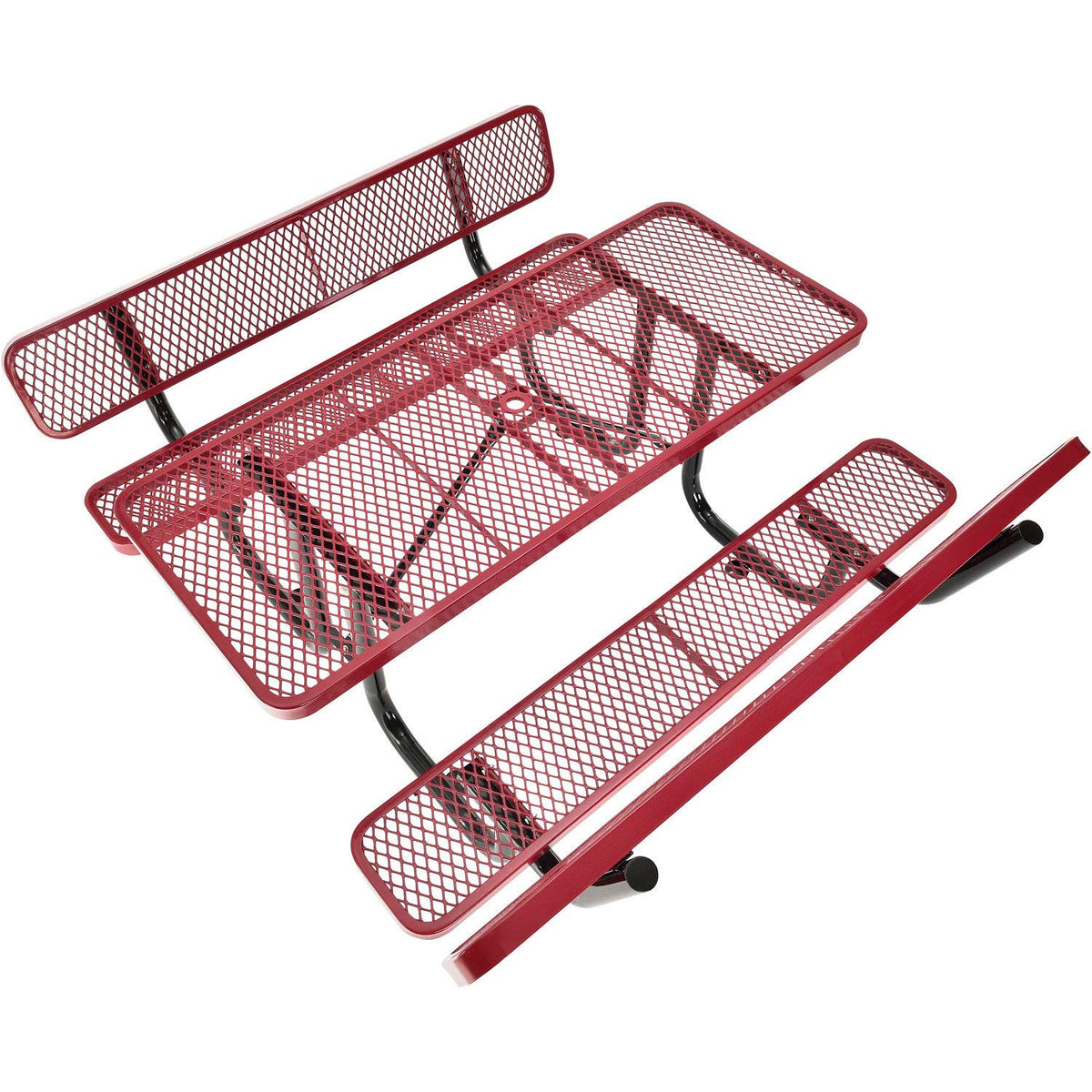 Global Industrial Red / Industrial / 1 Picnic Tables