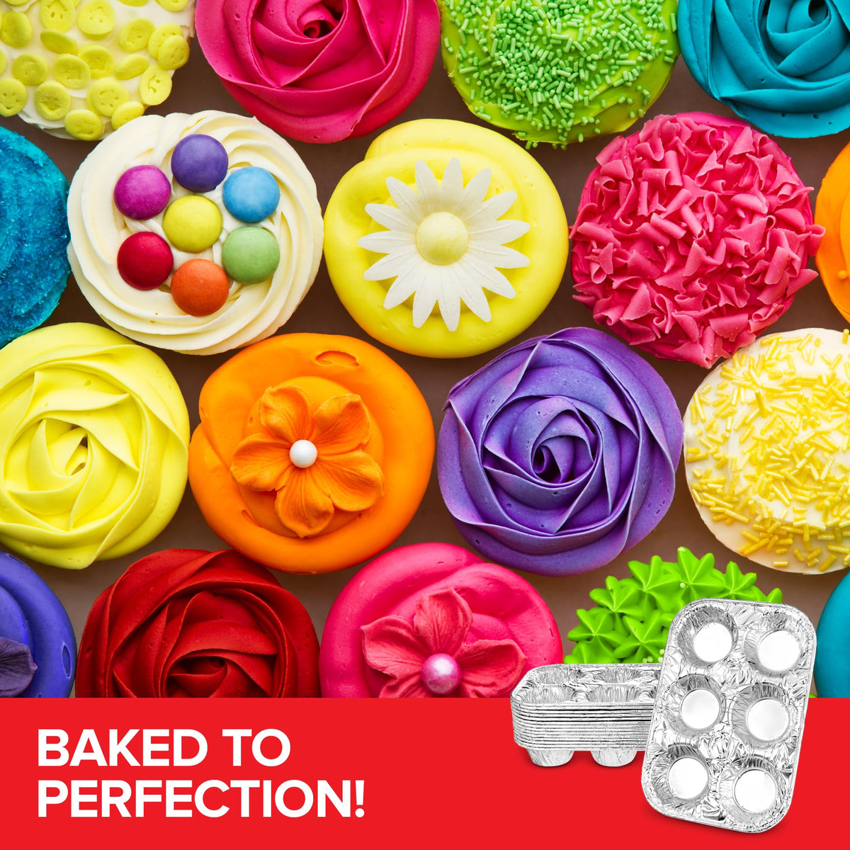 Stock Your Home 1 / 1 Count / Silver Muffin & Cupcake Pans