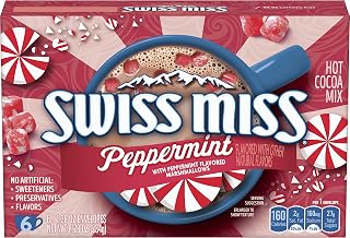 Swiss Miss Peppermint Flavored Hot Cocoa Mix, 6 Count Hot Cocoa Mix Packets