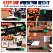 Dual Test Counterfeit Money Detector Pen by Dri Mark – 1 UV UV Light 3 Pen, Model 351UVB-DMAZ