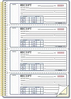 Rediform Money Receipt Book, 7 x 2 3/4, Carbonless Duplicate, Twin Wire