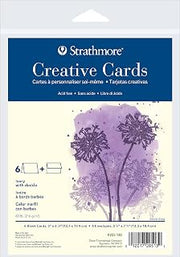 Strathmore Creative Cards, Ivory with Deckle Edge, 5x6.875 inches, 6 Pack, Envelopes Included - Custom Greeting Cards for Weddings, Events, Birthdays