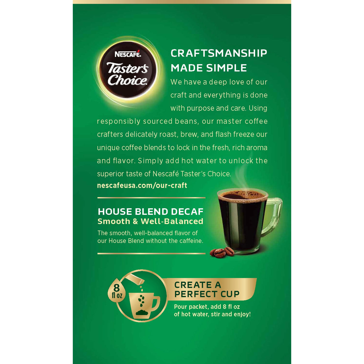 Nescafe House Blend / 0.52 Ounce (Pack of 2) / 1 Instant Coffee