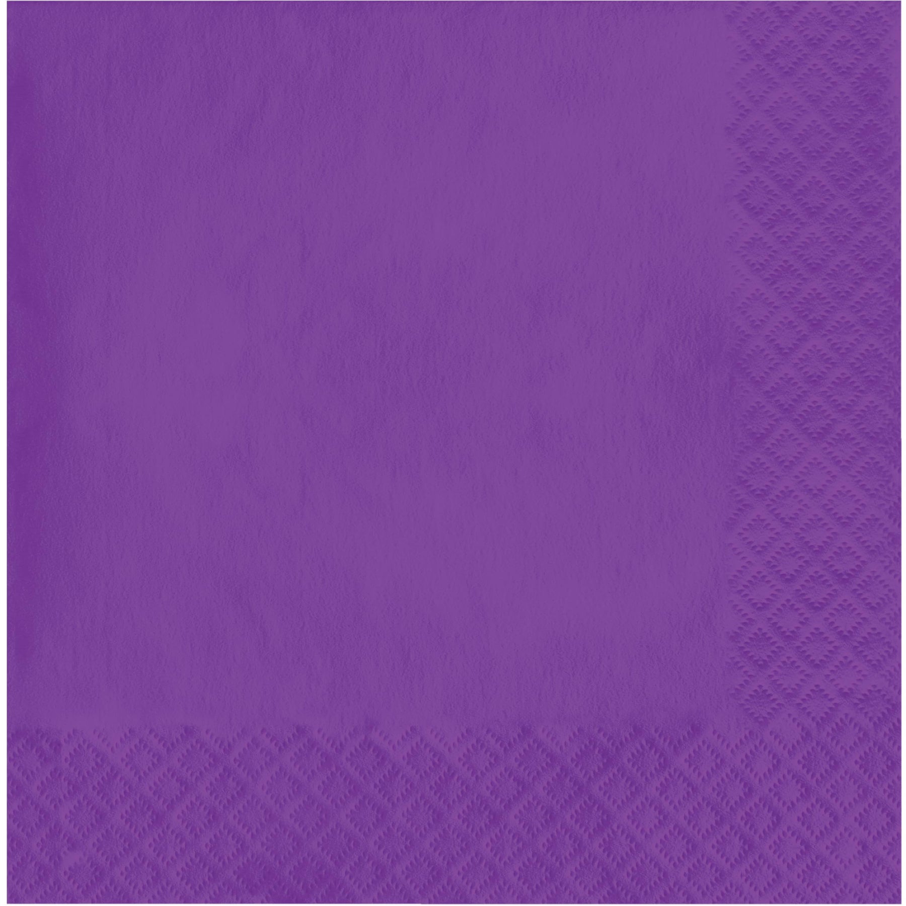 Creative Converting Amethyst Lunch Napkin, 6.5" x 6.5", Purple