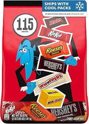 Assorted Chocolate Halloween Candy Bulk Variety Pack, 35.93 oz | Trick or Treat Bulk Candy, Assorted Hershey's Favorites, Halloween Variety Pack, 115 Individually Wrapped Pieces