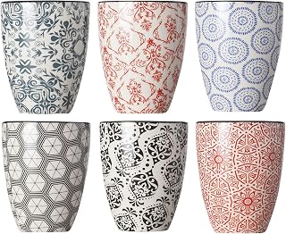 Cosy & Trendy Set of 6 Deli Cups 20 cl Assorted Colours