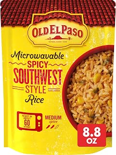 Old El Paso Spicy Southwest Style Rice, Microwavable Pouch, 8.8 oz