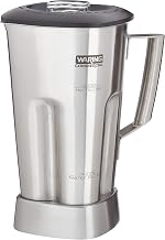 Waring Commercial Stainless Steel Container, 64-Ounce | 64 oz. stainless steel container with blade and lid for blending smoothies, frozen cocktails and other tough blending jobs.