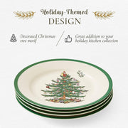 Spode Christmas Tree Salad Plates, Set of 4, 8 Inch