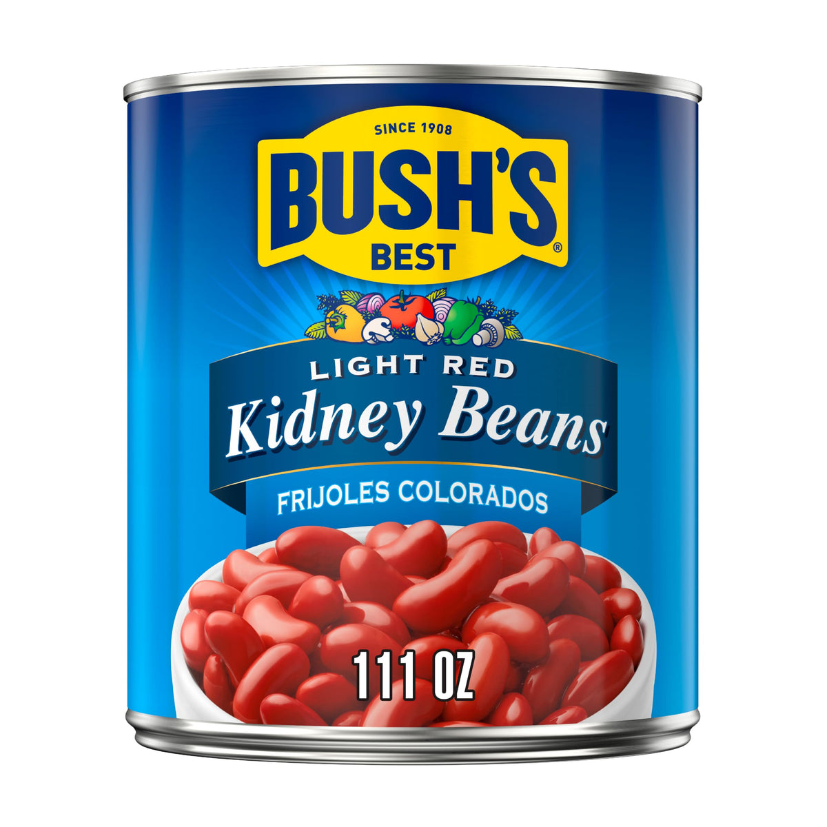 Bush's Best Light Red Kidney Beans / 111 Ounce (Pack of 6) / Light Red Kidney Kidney Beans