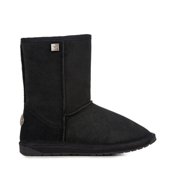 Australia - Platinum Stinger Lo Womens Boot by EMU – 11, Sheepskin, Black, Model 809996419120