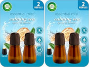 Air Wick Essential Mist Twin Refill Calming Sea Spray & Breeze 2 ct.,(Pack of 2)