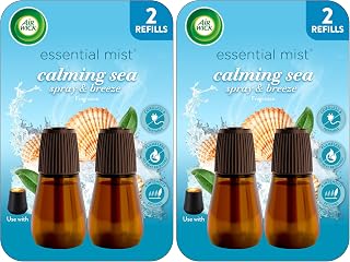 Air Wick Essential Mist Twin Refill Calming Sea Spray & Breeze 2 ct.,(Pack of 2)