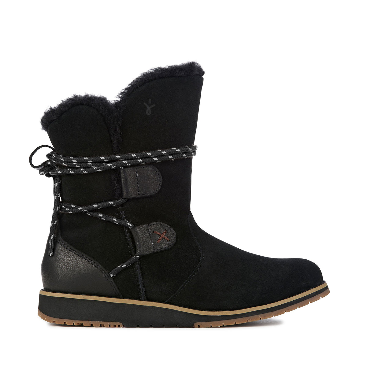 Laurina Lo Boot - Women's Black by EMU – 6, synthetic, Black, Model W11112BK