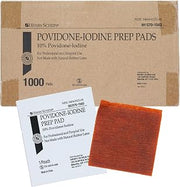Henry Schein 10% Povidone Iodine Prep Pads, Sterile Antiseptic, 1000 Ct