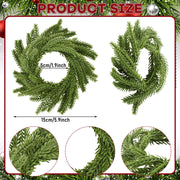 LemonRoad Norfolk Pine Napkin Rings, Set of 12, Green