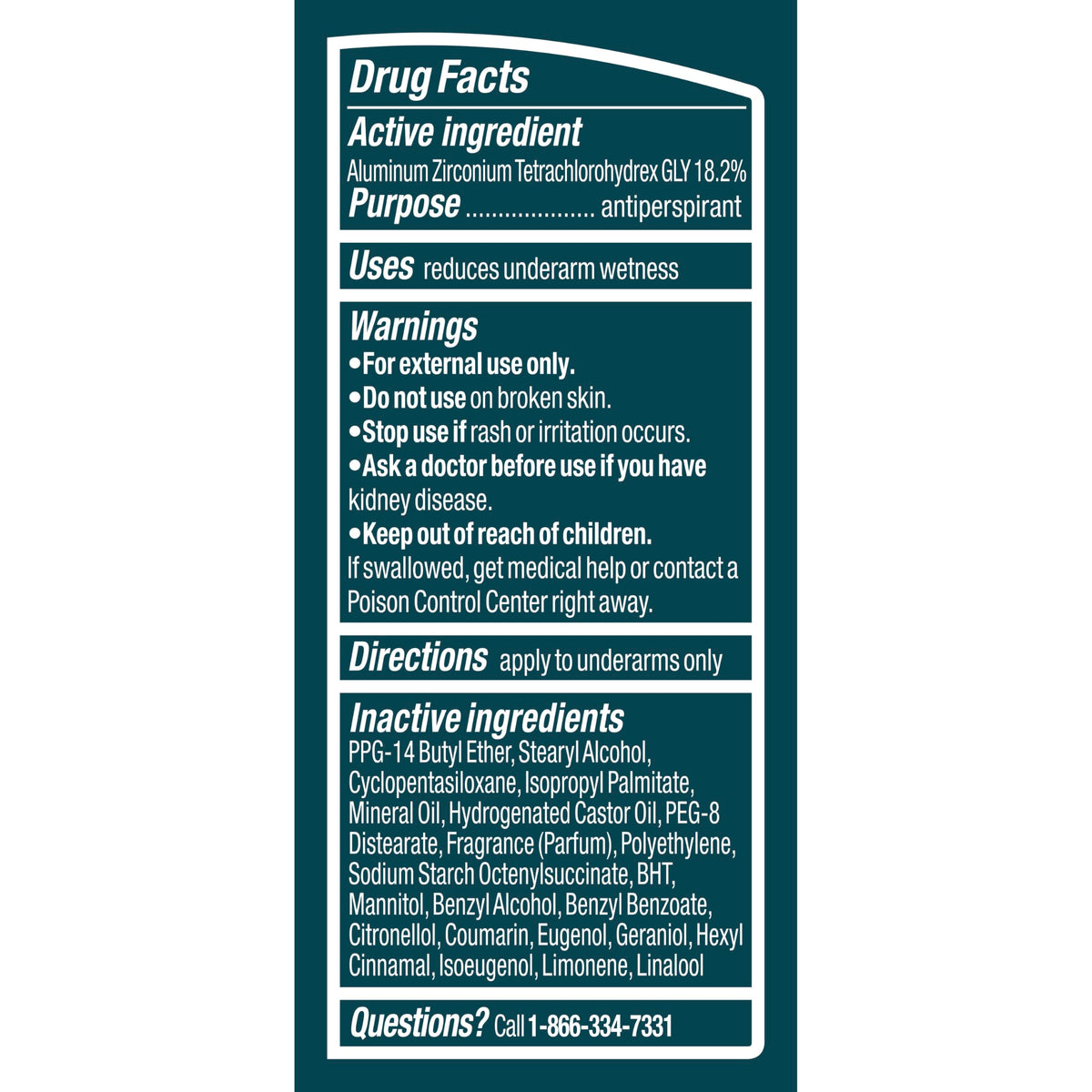 Degree 2.6 Ounce (Pack of 1) / Cool Rush / Green Antiperspirant Deodorant