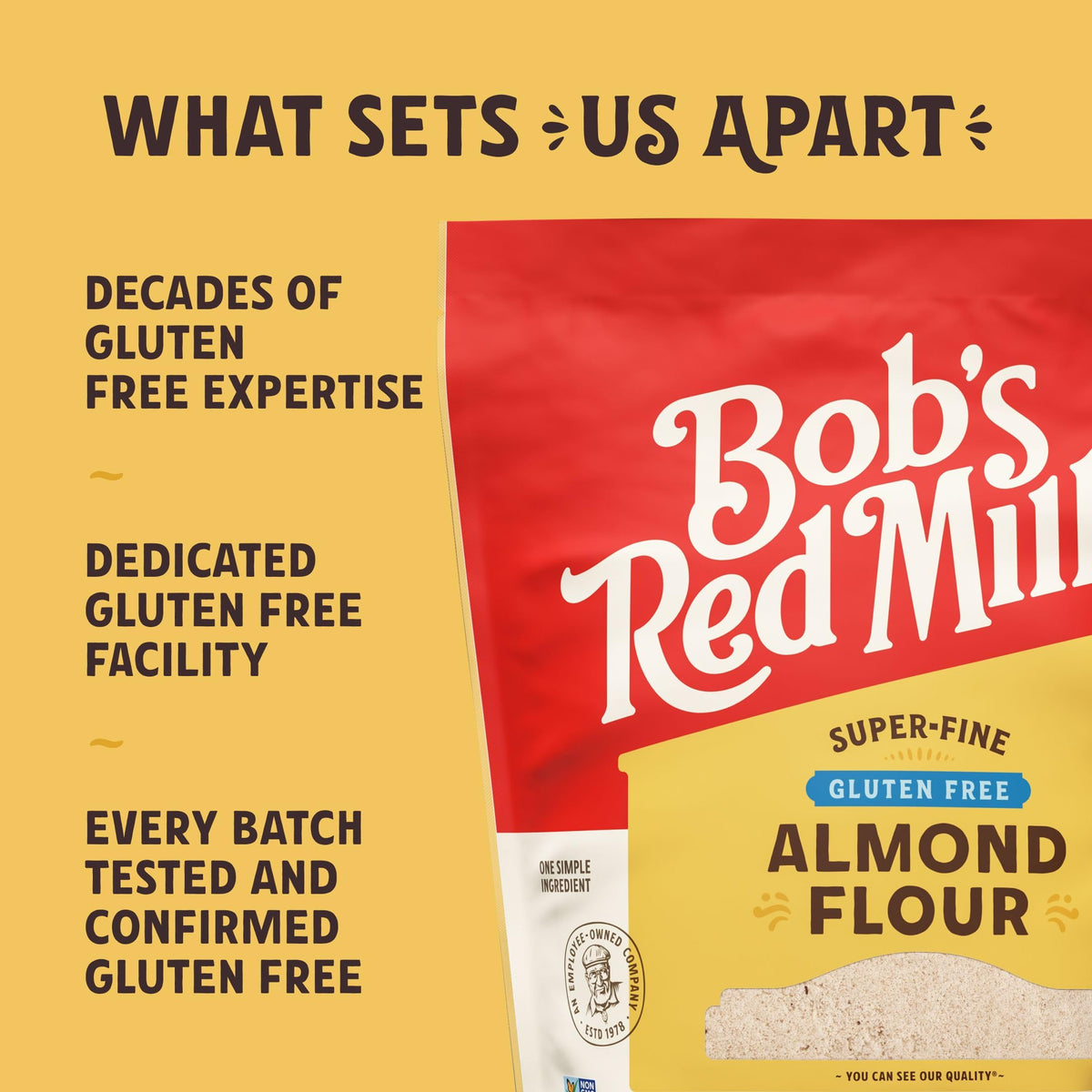 Bob's Red Mill 32 Ounce (Pack of 1) / Resealable / 1 Almond