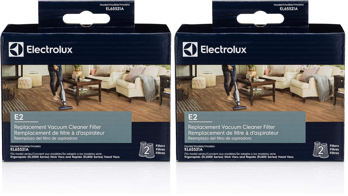 Style EL65221A E2 Vacuum Filter by Electrolux – (Pack of 2), Pack of 4, Model EL65521A