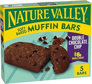 Nature Valley Double Chocolate Chip Soft Baked Muffin Bars, 5 ct