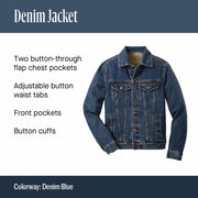 Denim Jacket by Port Authority – XX-Large, denim, Denim Blue, Model J7620