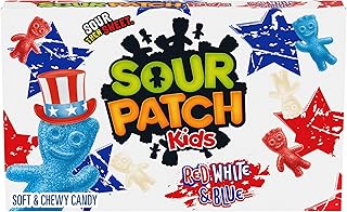 Sour Patch Kids Red, White & Blue Soft & Chewy Candy, 3.08 oz