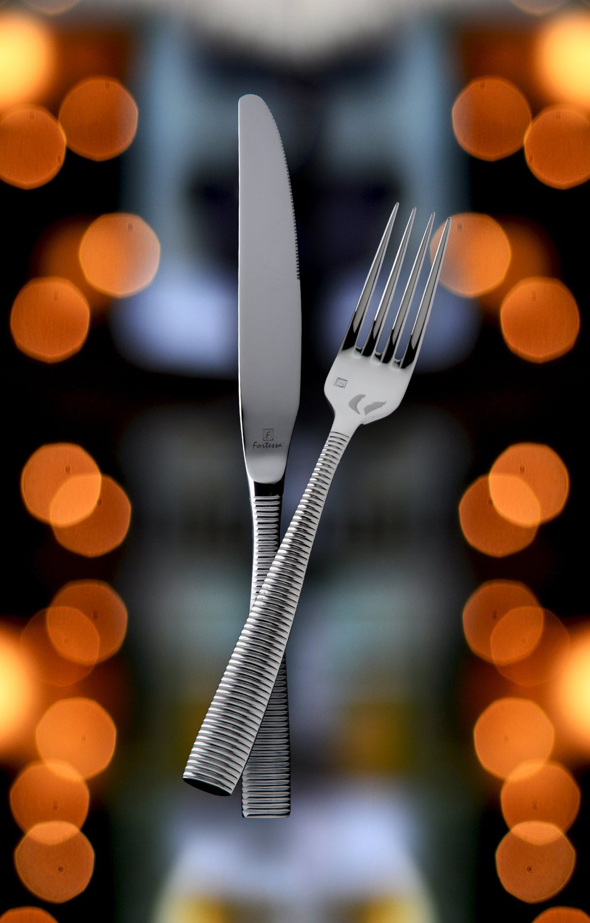 Ringo 18/10 Stainless Steel Flatware Table Fork by Fortessa – Full Size, Stainless Steel, Silver, Model 1.5.103.00.002