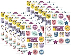 Teacher Created Resources Oh Happy Day Stickers, 120 Stickers Per Pack, 12 Packs
